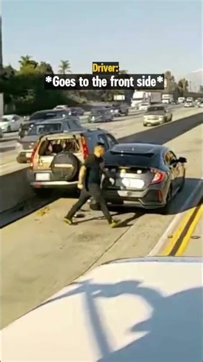 Road Raging Driver Hits Man's Car