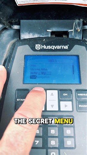 Secret Automower menu you didn’t know about! Husqvarna #HusqvarnaAutomower #robotmower #automower