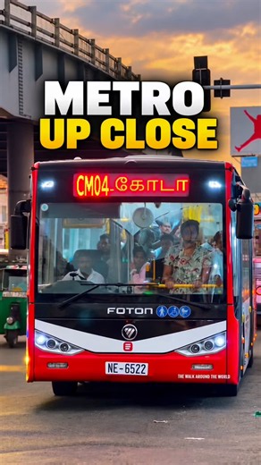 Sri Lanka’s Metro Bus Rolls In at Dusk 🚌🇱🇰