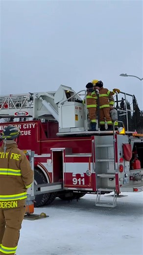 Fire Fighter For a Day! We are thankful to the Lab City Fire Dept. for giving Liam and Logan an unforgettable experience. The day included a pickup and drop-off at school, lunch with firefighters at the fire hall, and a post -school session. They received a uniform, participated in fire training, and learned about the ladder truck's operations and had the opportunity to clean the truck with the fire fighters. It was indeed a fantastic day! | Chilly Labrador