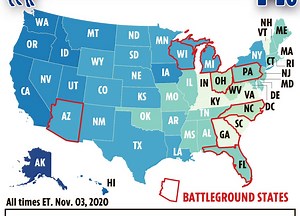 US Election 2020 results map: Which states are left to declare?