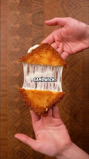Deep fried grilled cheese sandwich