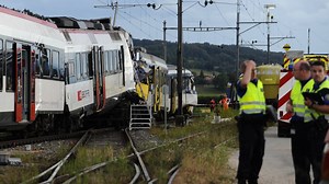 At least 44 injured in Swiss train crash