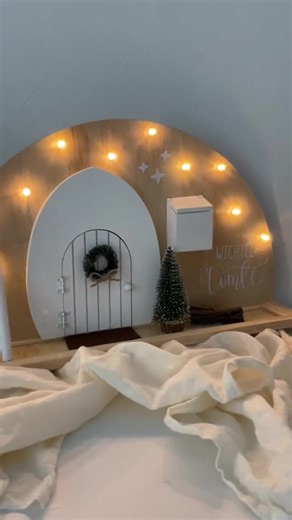 Lighted Christmas elf arch