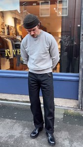 Momotaro’s 400 Wide Fit Denim. Perfect for anyone who prefers a roomier fit through the entire leg without any unwanted bagginess. Available in your choice of black or indigo selvedge denim, both woven from extra-soft Zimbabwe cotton—comfortable from day one and quick to break in. | Rivet and Hide