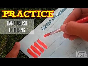 How I Practice in Hand Brush Calligraphy/Lettering