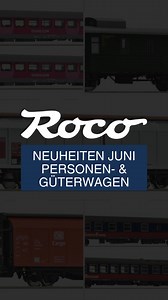 🎥 Die Juni-Neuheiten rollen an – frischer Zuwachs für deine Anlage! 🚆✨ Von internationalen Schnellzugwagen über DRG-Klassiker bis zu Güterwagen-Sets für echte Betriebsstimmung – dieser Monat steckt voller Vielfalt. 🛤️ Reinschauen, Lieblingsmodelle sichern & losfahren! #ROCO #Modelleisenbahn #H0 #Personenwagen #Güterwagen | Roco.cc