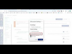 Canvas Discussions- Settings and Features