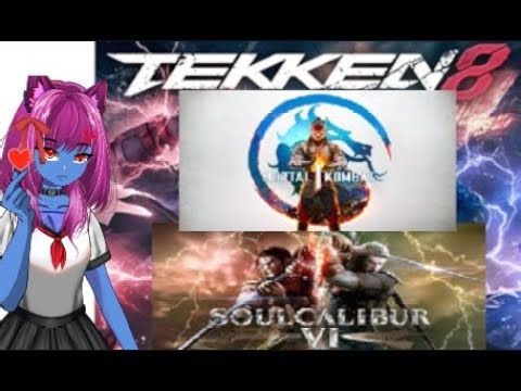 GRINDING TEKKEN 8 AND MK1! WILL PLAY VIEWERS! | Blue Vtuber Tekken 8 and MK1