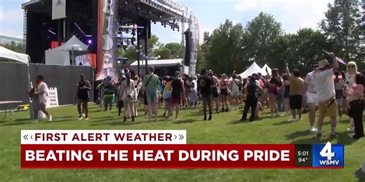Beating the heat during Nashville Pride Festival
