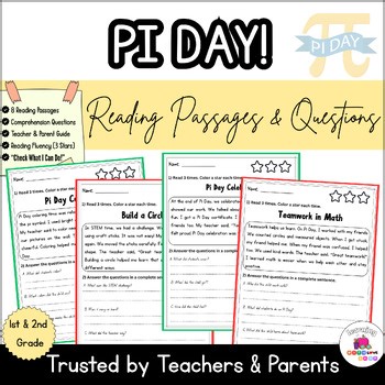 Pi Day Reading fluency Passages | 1st–2nd Grade Fiction Reading Comprehension