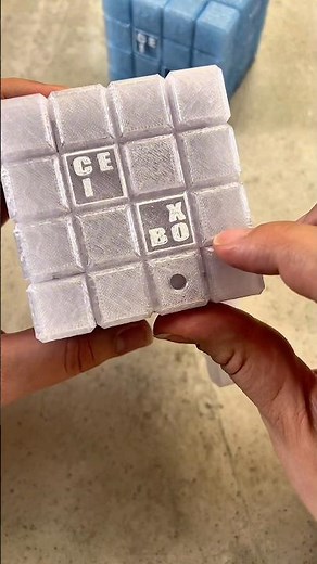 Push the Cube to Open The Ice Box Puzzle Box! #challenge