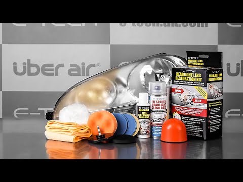 E-TECH Headlight Lens Restoration Kit