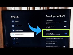 TCL Smart Google TV : How to Enable or Disable USB Debugging Mode