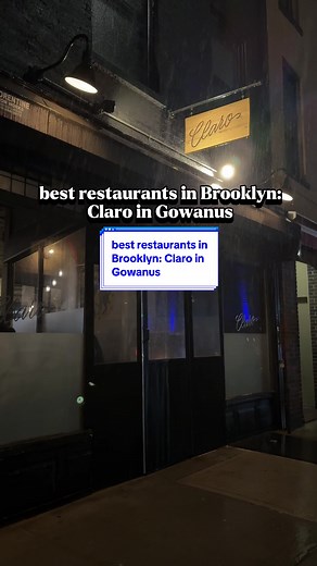 Best Restaurants in Brooklyn: Claro in Gowanus This incredible restaurant has been a recipient of a Michelin star featuring a menu of Oaxacan cuisine from chef, founder, and owner TJ Steele. They have an extensive mezcal selection giving you the option to choose between tastings, flights, or carefully crafted cocktails. Everything we tried was incredible, if we were to recommend one thing though is not to miss out on trying one of their signature mole dishes. 📍 284 3rd Ave #brooklynrestaurants