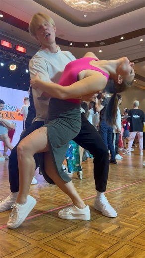ZoukSy on Instagram: "Kicking off the Jack & Jill competition in Warsaw with the best energy! There’s nothing better than dancing with a leader who is so present, positive, and attentive. He completely melts away the competition stress with a smile and effortless leading. 🥹 Thank you for an unforgettable dance! 🙌 #zoukdance #socialdance #jackandjill #warsawzoukfestival #ZoykSy #zoukpoland"