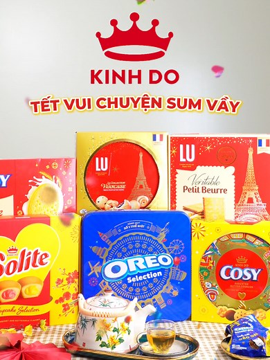 Tết ông bà, Tết cha mẹ, Tết, dù là Tết gì thì cũng là Tết sum vầy và Tết sum vầy là Tết Kinh Đô! #Kinhdo #Mondelezkinhdo #LU #OREO #Cosy #Solite #Livestream #Tetvuichuyensumvay