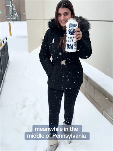 Experiencing Snow at Penn State University