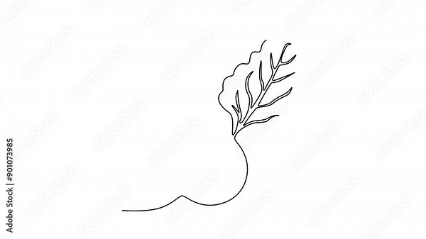 Animated self drawing of continuous line draw whole healthy freshness organic beetroot for plantation logo identity. Fresh garden beet plant concept for vegetables icon. Full length one line animation