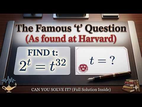 Olympiad Math Mastery: Solving Complex Exponential Equations (Harvard University)
