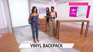 Watch Style Code Live&colon; Backpacks Are Back | Vinyl Backpack on Amazon Live