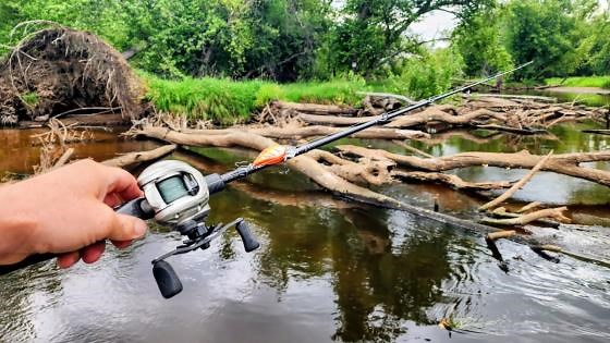 River fishing around brush piles