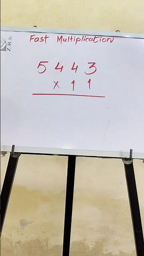 Multiplication Trick | 4 Digit by 2 Digit #shorts #trick