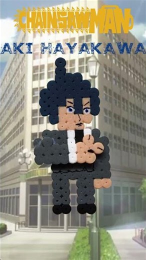 Aki Hayakawa Hama Beads Chainsaw man Custom pixel art #shorts