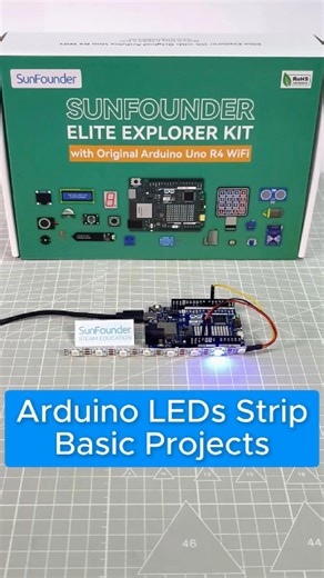 SunFounder Maker Education on Instagram: "How to Light Up NeoPixels Using FastLED on Arduino 🔥#arduino #electronics #engineering #unitedstates #sunfounder #arduinoproject #electricalengineer #arduinokit #diy #techie #electrocircuit #circuitdesign #electronics #electrical #microcontroller #techy #tech #elektronik #voltages #robot #electronicsstuff #arduinoide #education #electronicengineering #arduinoproject #DIY #stemeducation #explorers"