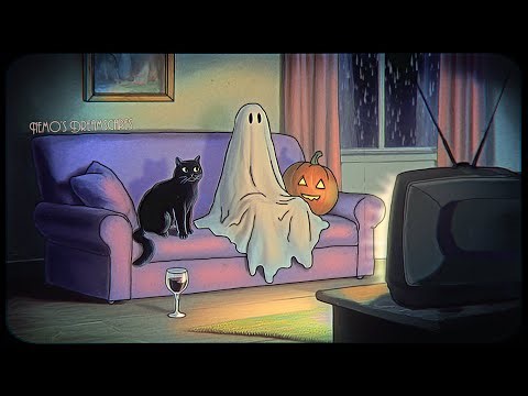 A Ghost's Playlist 👻 1940s Vintage obscure oldies music on a rainy Halloween night 🎃