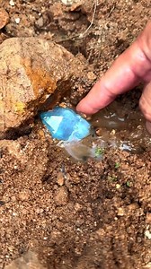 141K views · 1.4K reactions | The thrill of the find! 朗 Just discovered this stunning blue beauty emerging from the earth. The anticipation of what's still hidden is real! What's your favorite crystal to unearth? #CrystalMining #GemstoneDiscovery #Aquamarine #RoughCrystal #EarthsTreasures #CrystalHunt #BlueGem #MinerLife #HiddenGems #CrystalLover | SocialSphere Central | Facebook