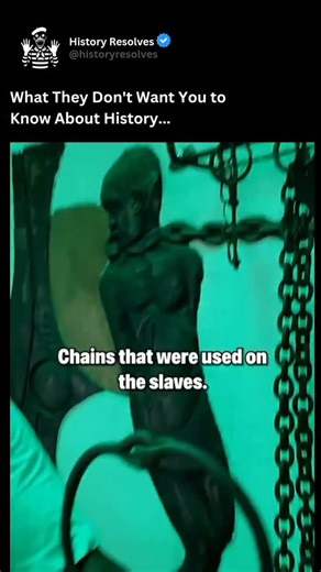 @let_us_explain_ on Instagram: "#repost @historyresolves The chains used on enslaved people were instruments of both physical restraint and psychological domination, designed to strip human beings of autonomy and reduce them to property in the eyes of their captors. Made of iron and often crudely forged, these chains came in many forms—heavy shackles for the ankles, iron collars connected by bars or rings, and manacles that bound wrists tightly together, sometimes joined by a central chain to pr