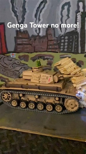RC Tank vs Jenga Tower — Total Destruction?