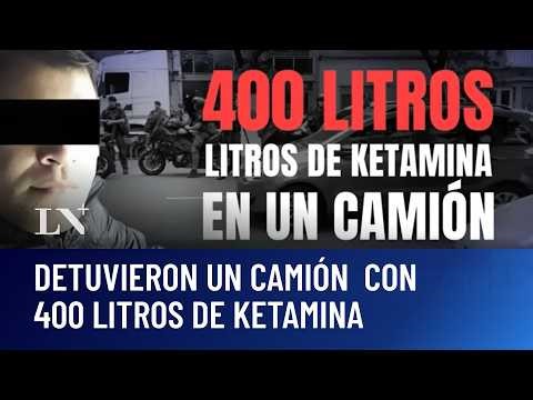 A truck was stopped in Caballito with 400 liters of ketamine