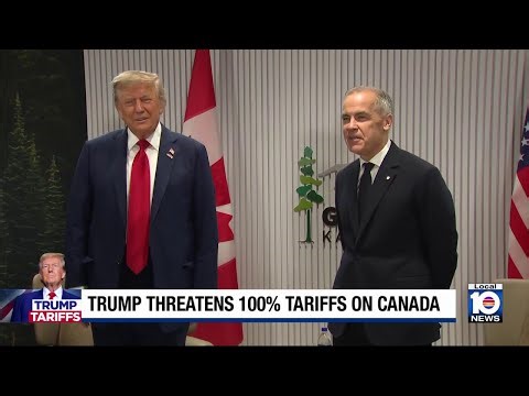 Trump threatens 100% tariffs on Canada