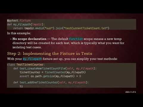How to Use tmpdir with Your pytest Fixture Effectively