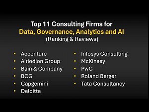 Who are the Top 11 Consulting Firms for Data, Governance, Analytics, and AI Projects in 2026?