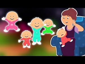 Cinq petits Bébés en | Cartoon pour les enfants | vidéo éducatif | Popular Comptine