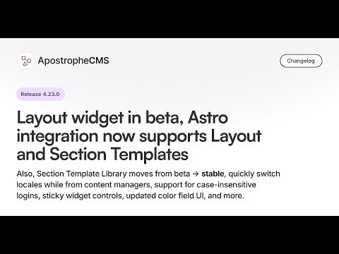 ApostropheCMS Release 4.24.0