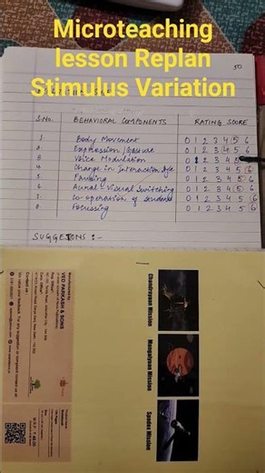 #Shorts#Microteaching lesson Replan,Maths,Skill Of stimulus Variation,B.Ed,BTC,D.El.Ed,Teaching Exam