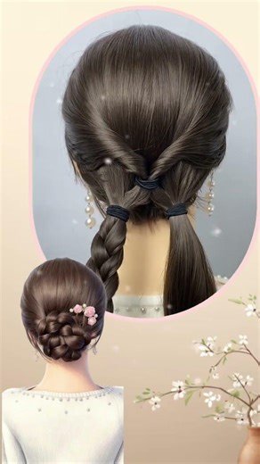 Updo#Daily updo#Braid and updo#Compile and distribute tutorials# Little popular