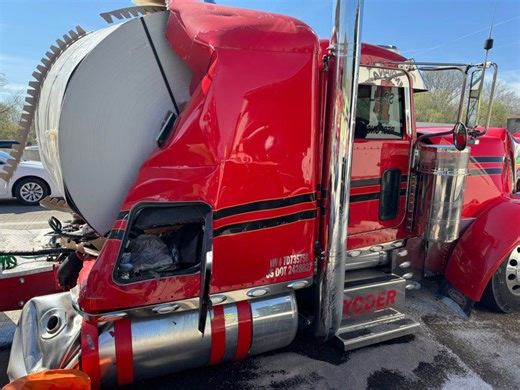 Semi’s load crashes through cab causing slow down on 465