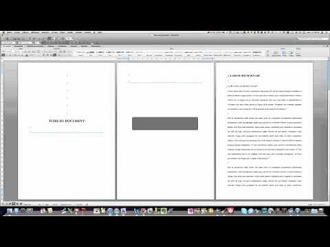 Tutoriel vidéo : Création d'une table des matières dans Word