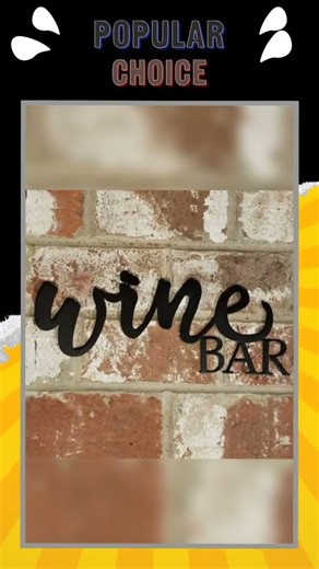Wine Bar Script Metal Sign - Steel Wall Art