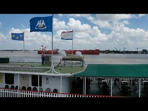CALLIOPE - Steam Instrument - Authentic Calliope Steam Organ Steamboat Natchez - Drone View