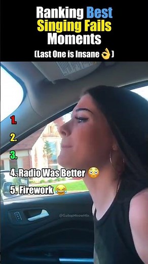 Ranking The Most Embarrassing Singing Fails 😂 #fails #singing #funny #viral