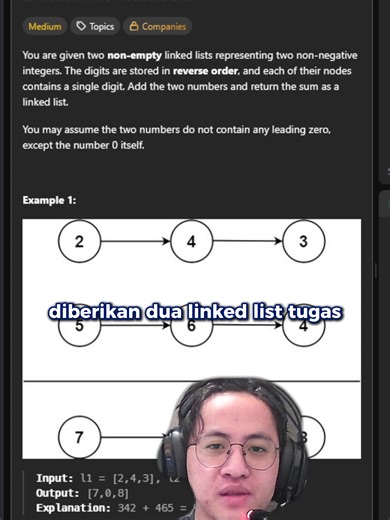 Menjumlahkan Dua Linked List di LeetCode: Panduan Lengkap