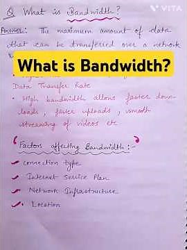 What is Bandwidth? #computereducation #computernetwork #bandwidth #btechcomputer #bca #mca #computer