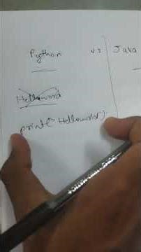 Python vs Java 🤯 #coding #python #RamuLearns