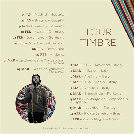 21K views · 191 reactions |  First shows of the year! Can’t wait! Tickets in bio or, in some cases, tickets will be available soon.  Brasil!!! A data no Rio de Janeiro foi alterada para dia 04 de Abril. Estamos a preparar uma tour linda e brevemente anunciaremos mais shows. | Salvador Sobral | Facebook